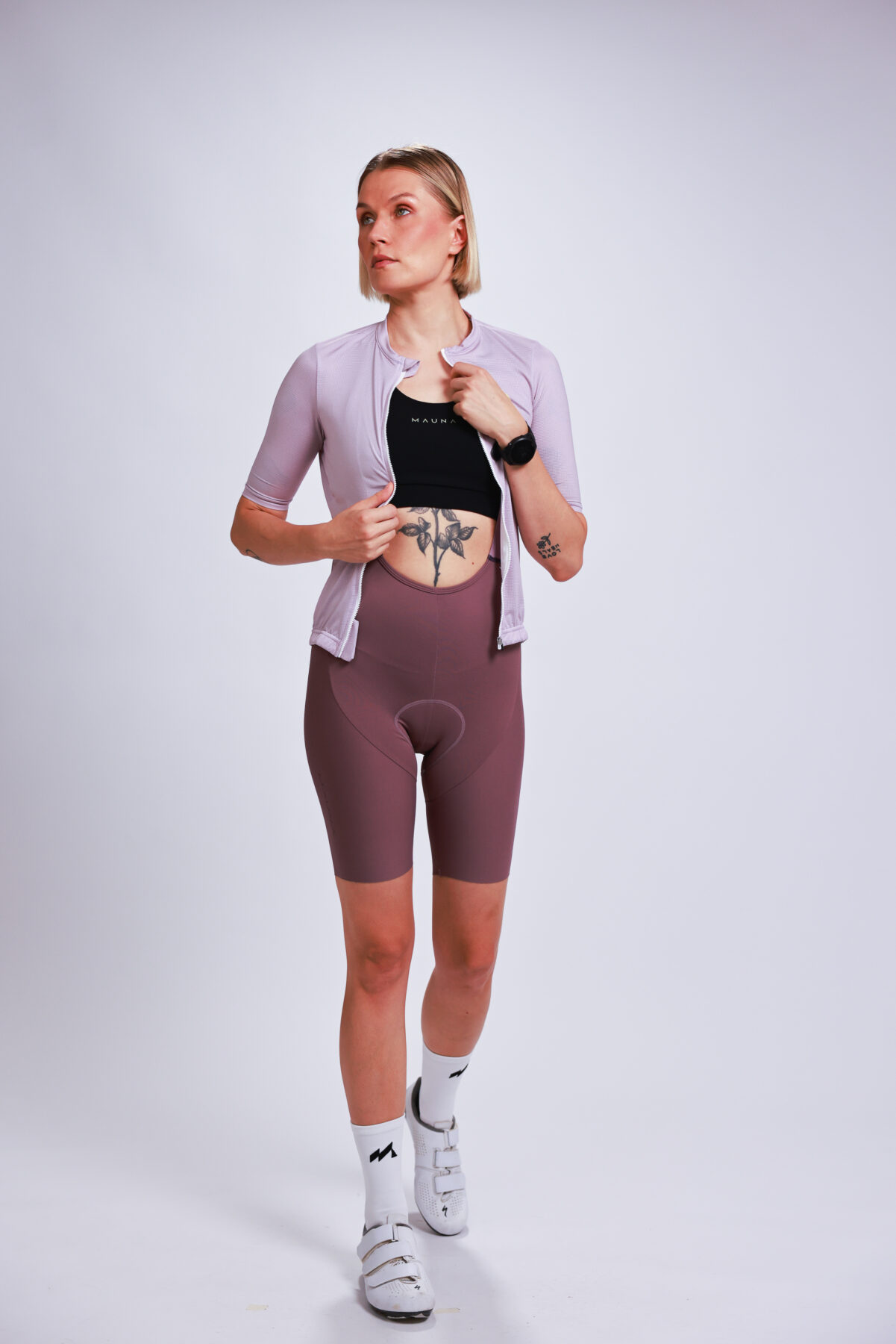 Women’s Venti Force Solana Cycling Bib Shorts – Mallow